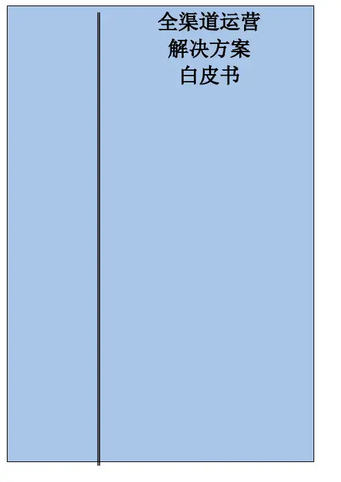 全渠道运营解决方案 白皮书