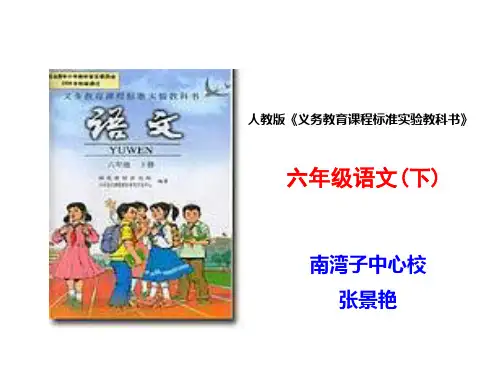 人教版六年级语文下册说教材