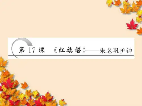 高中语文第九单元第17课~红旗普_朱老巩护钟课件新人教