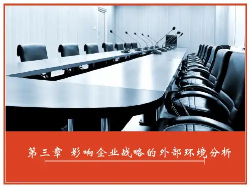 影响企业战略的外部环境分析