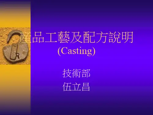 产品工艺及配方说明casting3