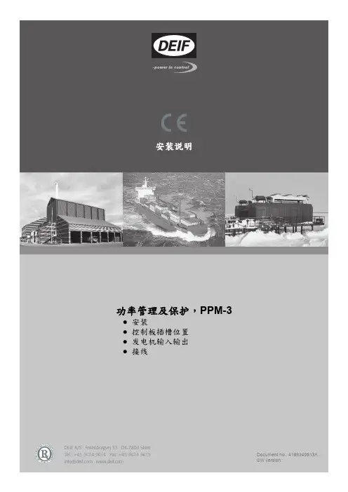 PPM-3 安装说明书