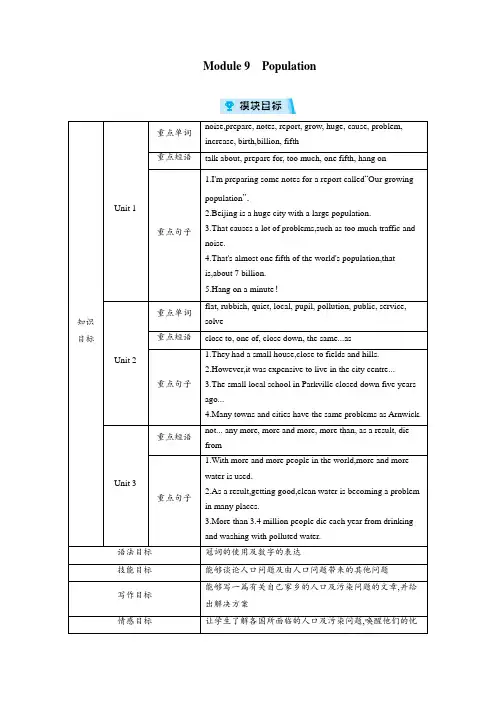 外研版八年级英语上册教案Module 9