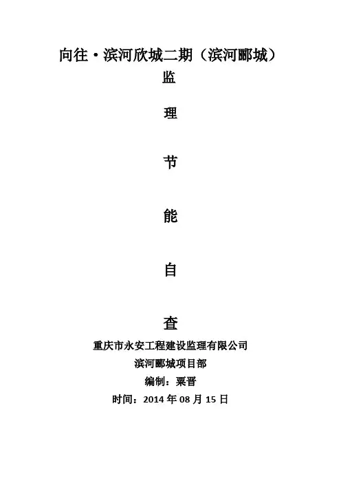 节能自查报告 2