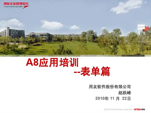 A8应用-表单篇