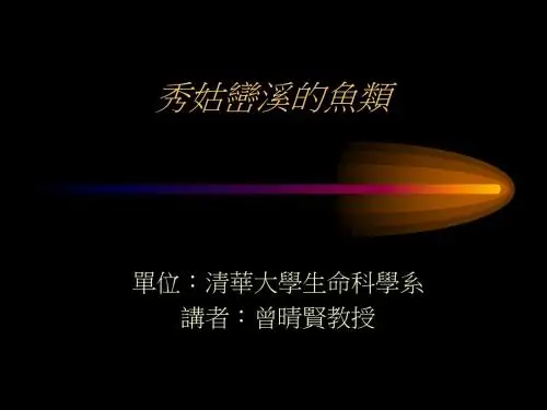 秀姑峦溪的鱼类-清华大学生命科学院