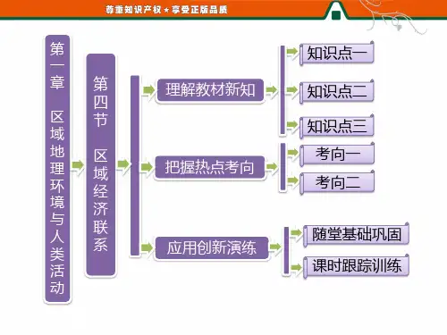 第一部分 第一章 第四节 区域经济联系