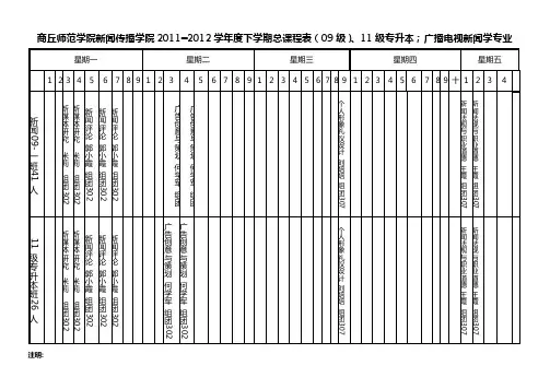 课表