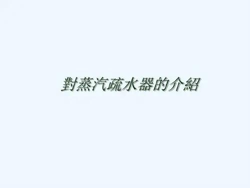 蒸汽疏水器的功能介绍171页PPT