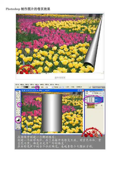 ps教程入门—Photoshop制作图片的卷页效果