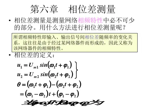相位差测量16页PPT