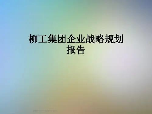 柳工集团企业战略规划报告