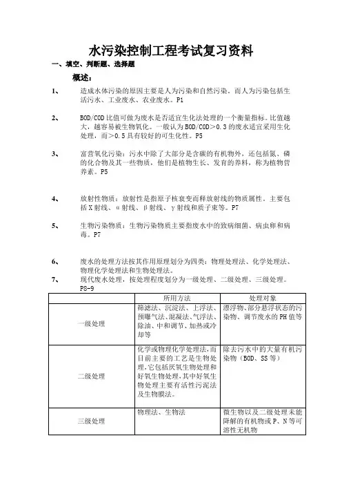 水污染控制工程资料