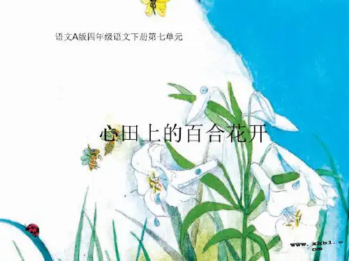 四年级语文心田上的百合花开课件