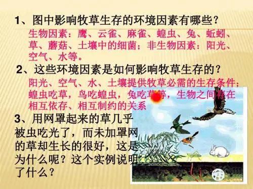 2019年第二节生物与环境组成生态系统1精品教育.ppt