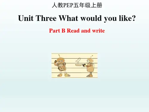 人教PEP五年级英语上册Unit3_B_Read_and_write公开课课件