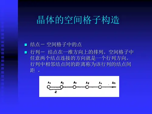 晶体的基本特征
