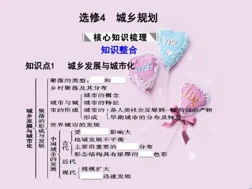 【人教版创新设计】高三地理一轮复习课件：城乡规划