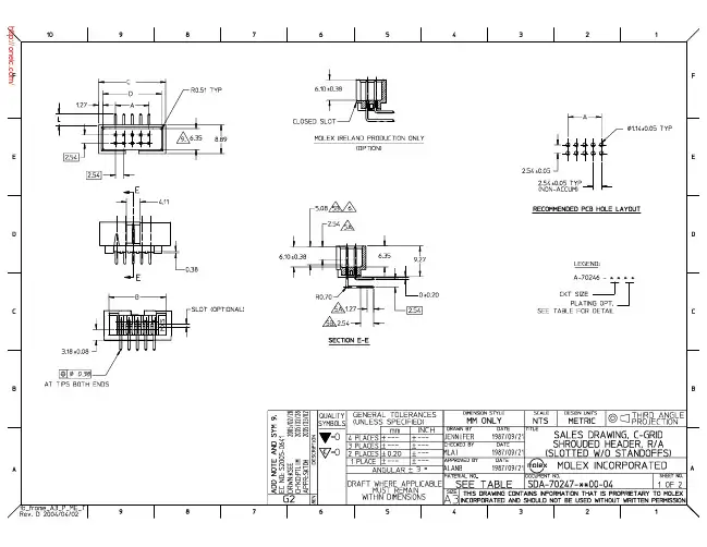 70247-4801;中文规格书,Datasheet资料