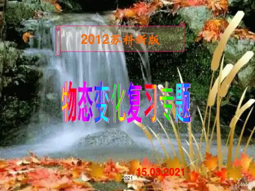 物态变化复习专题PPT课件