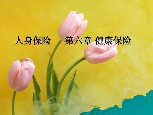 人身保险 第六章 健康保险ppt课件