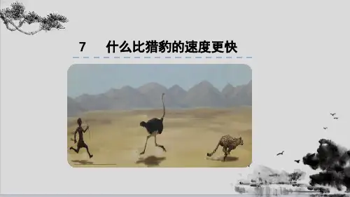 五年级上册语文课件-第7课《什么比猎豹的速度更快》-人教部编版(共26张PPT)演示PPT课件