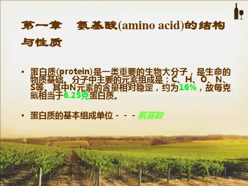 氨基酸(amino acid)的结构与性质
