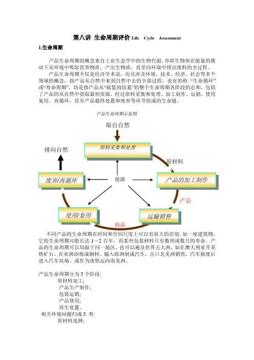 第八讲  生命周期评价