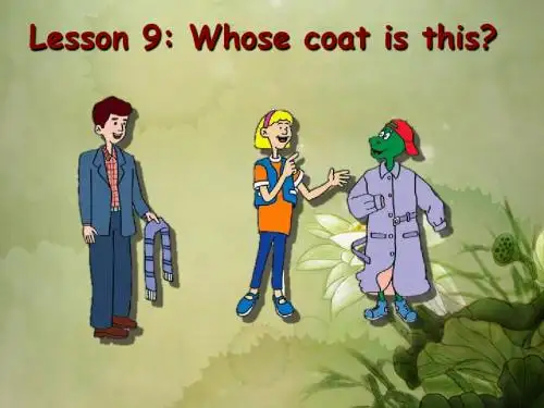 冀教初中英语七上《Lesson 9 Whose Coat Is This》PPT课件 (1)