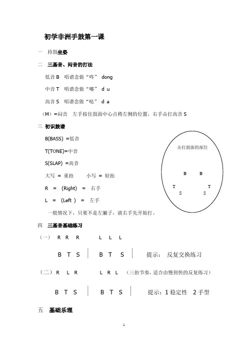 初学非洲手鼓第一课