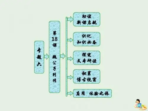 2018_2019学年高中语文专题六第18课魏公子列传课件苏教版选修《史记》选读