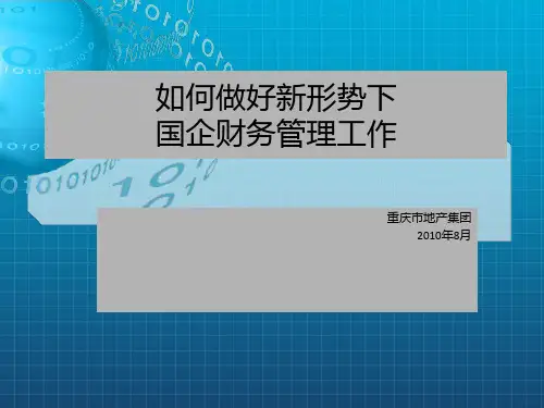 《国企财务管理讲义》PPT课件