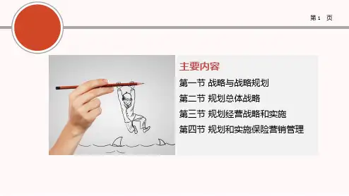 规划保险公司战略和营销管理共50页文档
