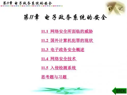 电子政务理论与实务第11章
