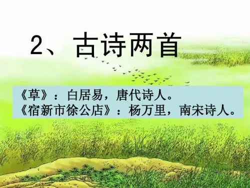 2古诗两首公开课