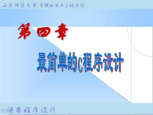 c语言第四章