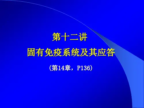 固有免疫系统及其应答