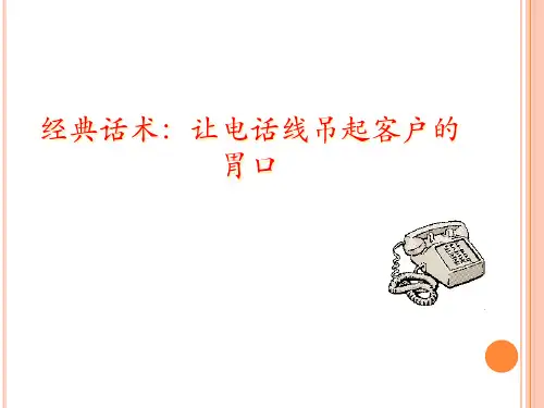 销售篇：电话约访话术