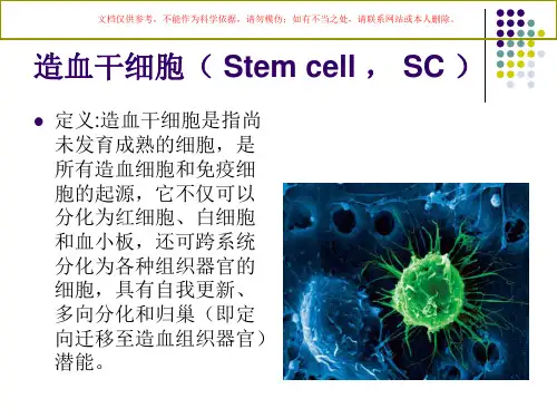 造血干细胞移植讲解培训课件