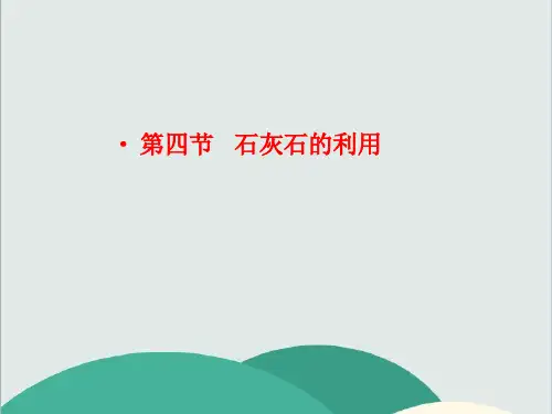 九年级化学上册 第5章 第四节 石灰石的利用高效课堂 获奖课件 沪教版版(vip免费)
