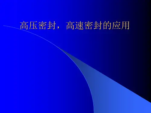 高压高速机械密封结构