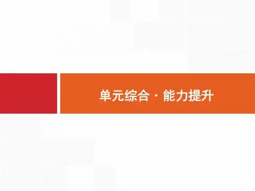 2017届高三一轮复习课件 第八单元 工业文明对近代中国的冲击 单元综合8