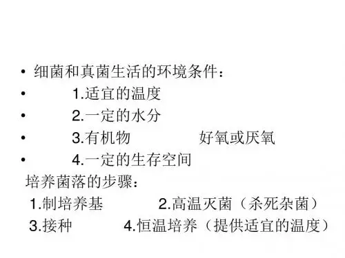 5.4.5人类对细菌和真菌的利用(2)