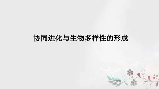 【新教材】6.4协同进化和生物多样性的形成教学课件