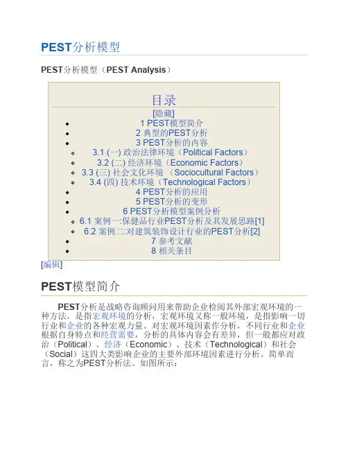 PEST分析模型