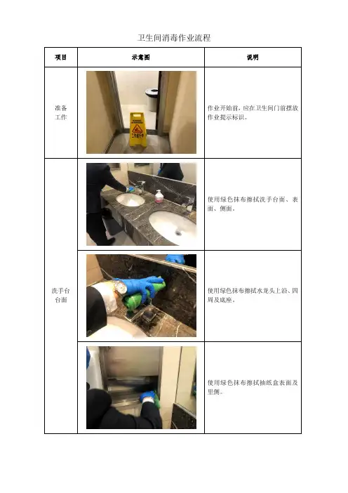 卫生间消毒清洁流程