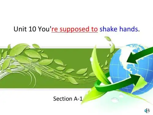 2014九年级英语Unit10 Section A