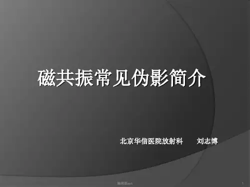 磁共振mri伪影ppt课件
