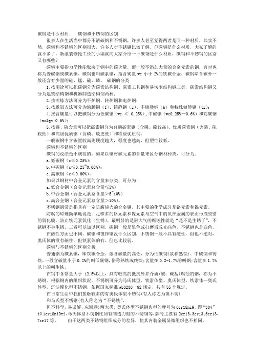 碳钢材质证明书