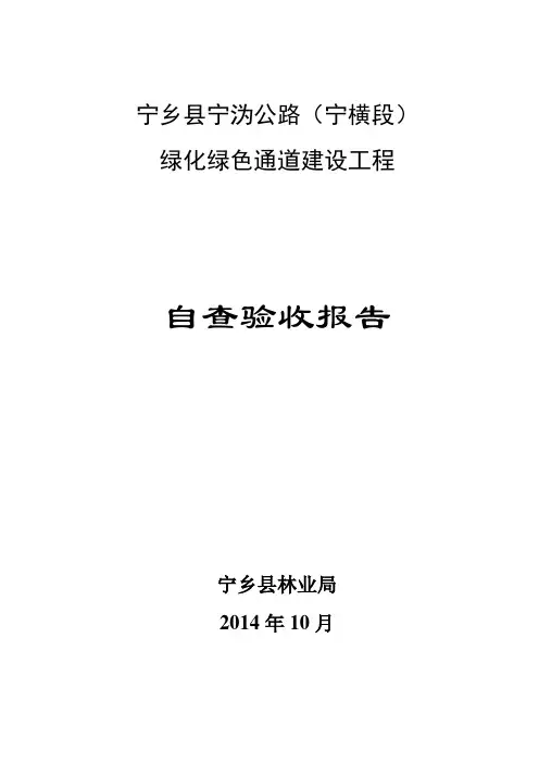 公路绿色通道验收总结